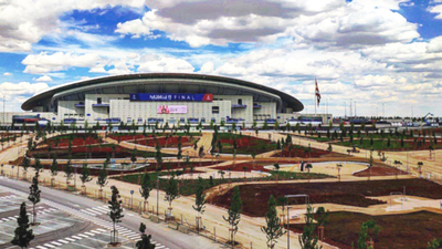 Abren al público los nuevos jardines del Wanda Metropolitano