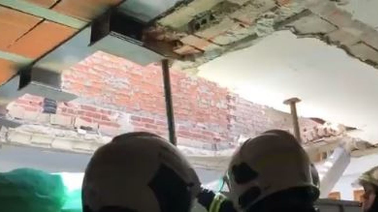 Muro de la casa derrumbada en San Fernando