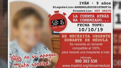 Iván, de 9 años, necesita un donante de médula urgentemente