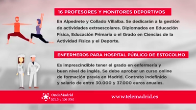 Se necesitan profesores y monitores deportivos en Alpedrete y Collado Villalba