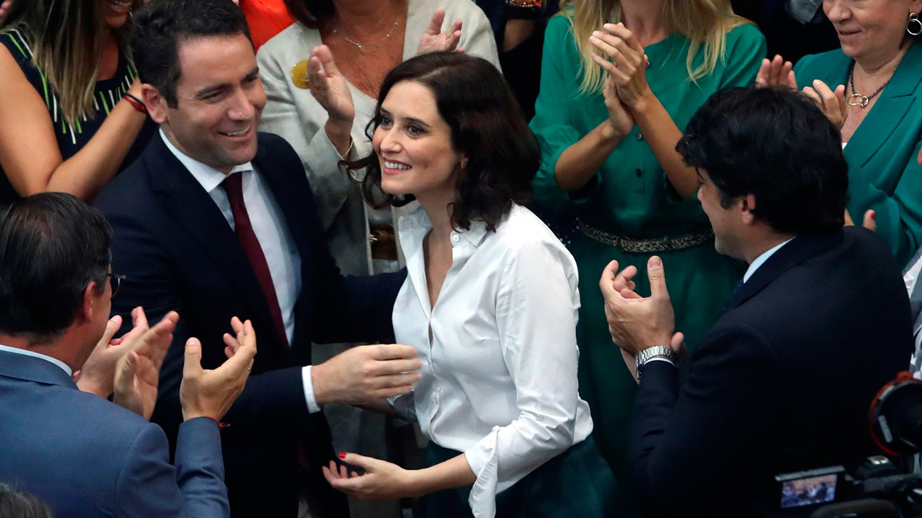 Isabel Díaz Ayuso, presidenta del primer gobierno de coalición de la Comunidad