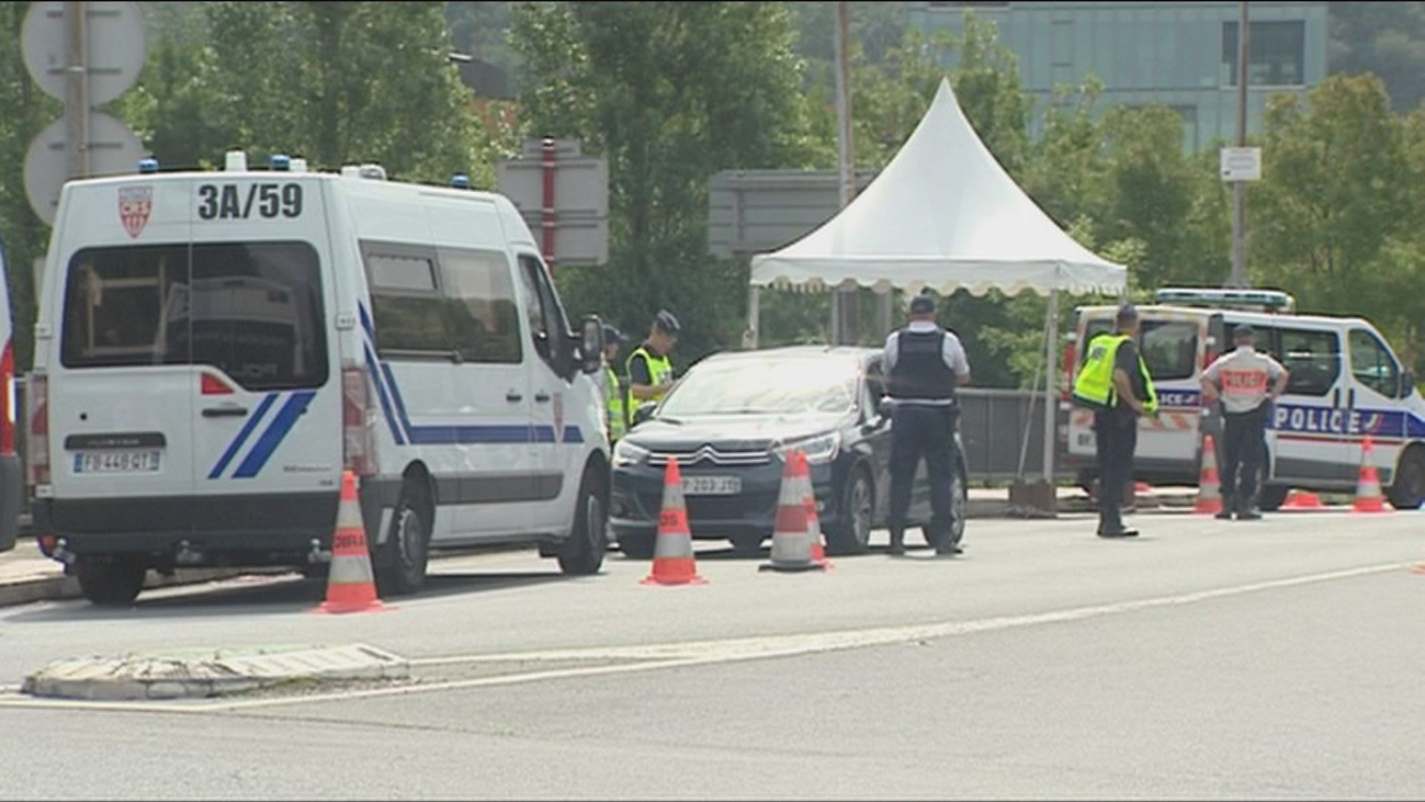 Blindaje policial en la frontera con Irún por la cumbre G7