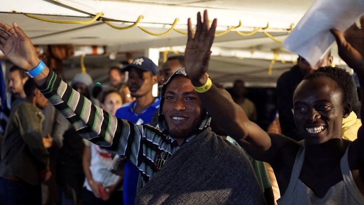 Llegada Open Arms a Lampedusa / EFE