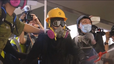Manifestantes de Hong Kong usan Tinder o Pokemon Go en sus protestas