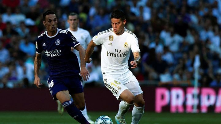 James Rodríguez contra el Valladolid / EFE