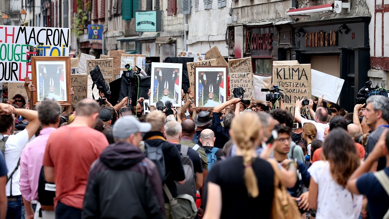 Suspenden los actos de protesta contra la cumbre del G7 por "falta de condiciones"