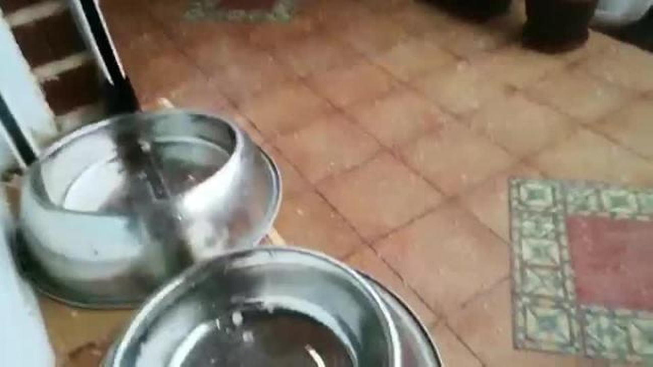 Imágenes de la tormenta de lluvia y granizo en Rivas Vaciamadrid