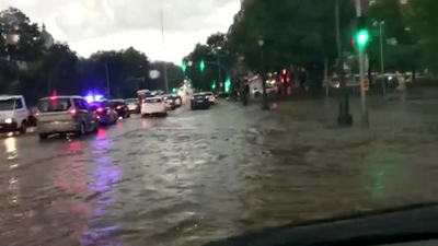 Los efectos de la tormenta  en Madrid capital