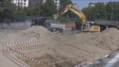 Se paralizan las obras de Plaza España por la aparición de restos históricos