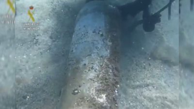 La Armada traslada la bomba de la Guerra Civil mar adentro para dentonarla