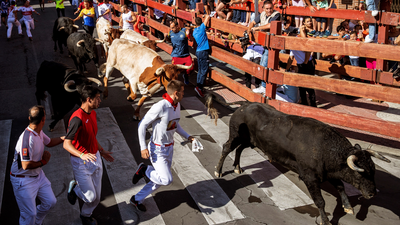 El tercer encierro de 'Sanse', el más largo, deja ocho heridos leve