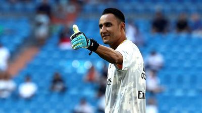 Keylor Navas se entrena con el Real Madrid