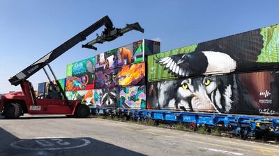 Llega a Madrid el 'Tren de Noé' para promocionar el transportes de mercancías ferroviario