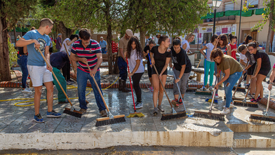 Intensa jornada de lluvia en Madrid