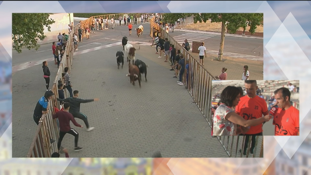 Encierro popular en las fiestas de El Álamo