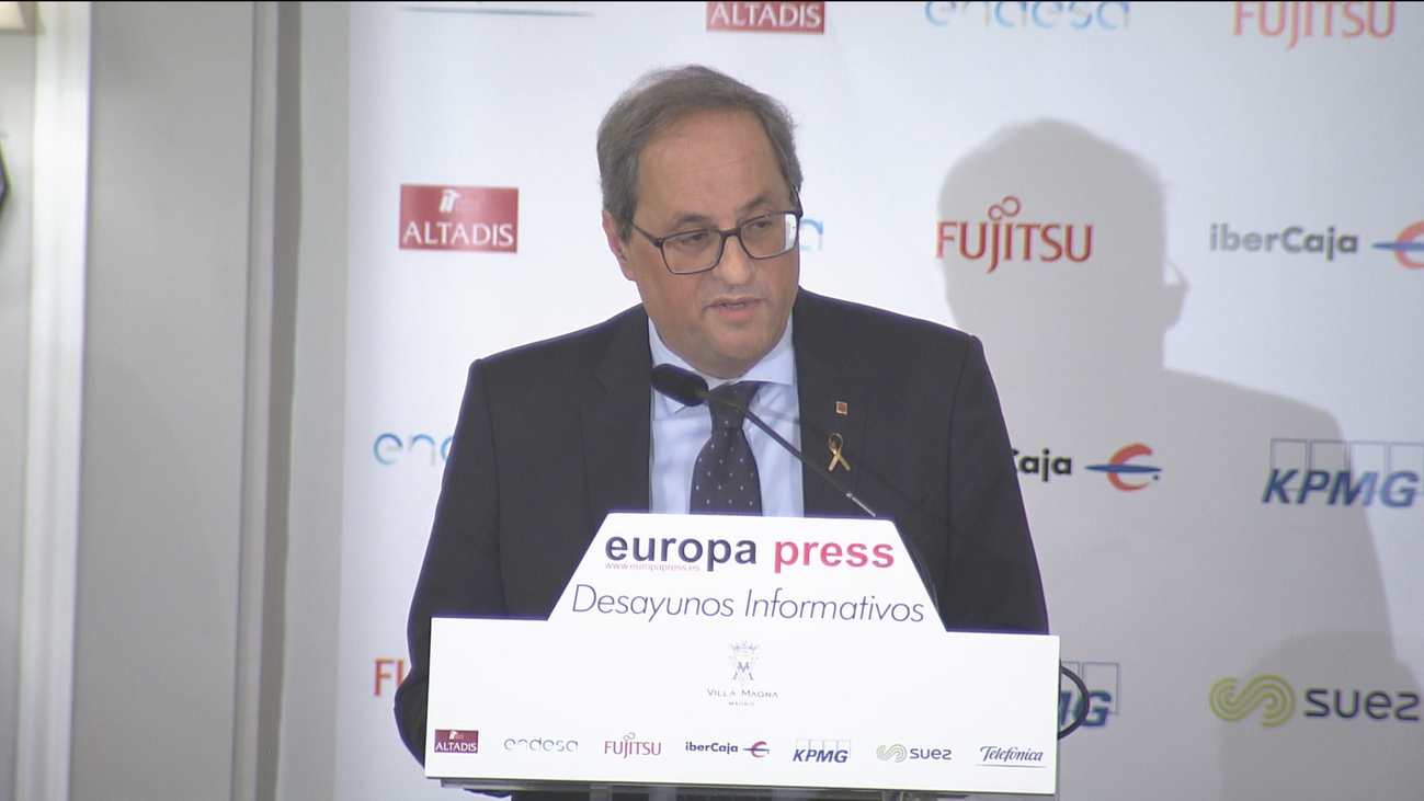 Torra buscará “culminar” la independencia si hay una sentencia condenatoria sobre el ‘procés’