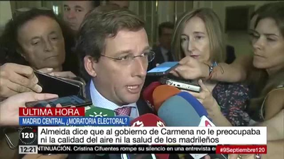 Martínez-Almeida: "Carmena no creía en Madrid Central, solo quería ganar las elecciones"