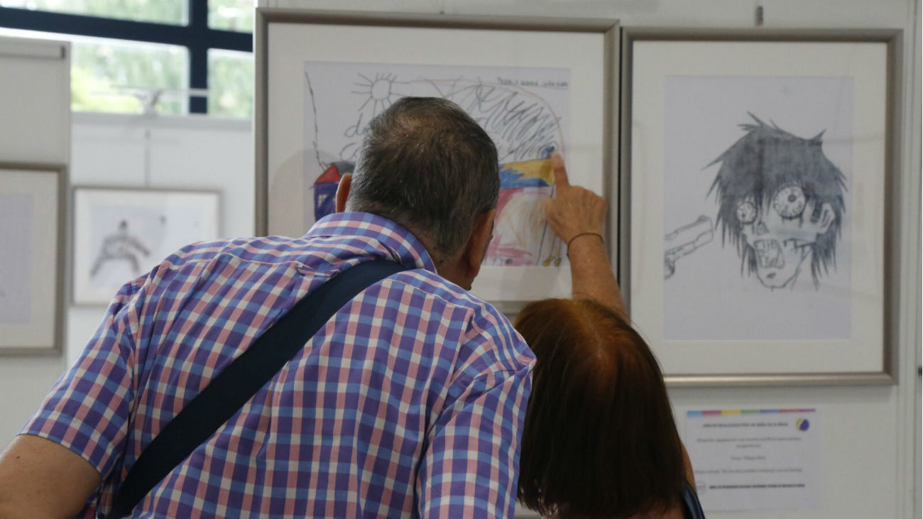 Exposición de dibujos de hijos de víctimas de violencia machista