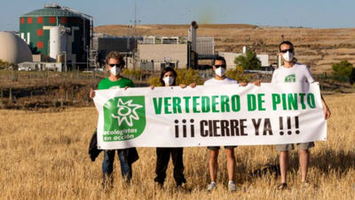 Un centenar de colectivos se movilizan contra la ampliación del vertedero de Pinto