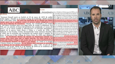 El diario ABC denuncia plagio en un libro de Manuel Cruz, presidente del Senado