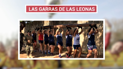 Las 'Leonas' de rugby se entrenan con boinas verdes