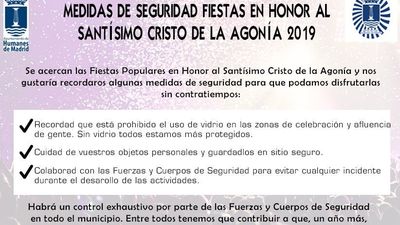 Control exhaustivo de seguridad durante las fiestas de Humanes