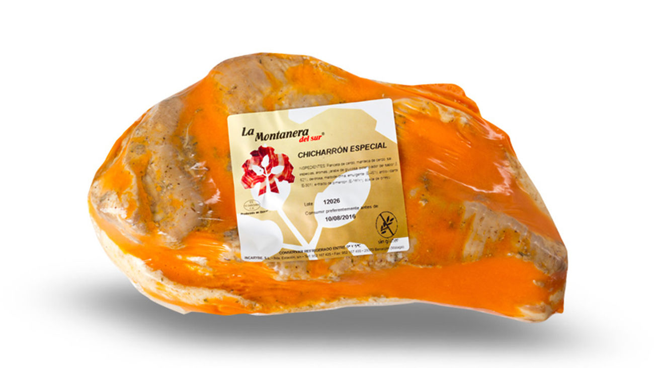 Chicharrón de la marca La Montanera del Sur