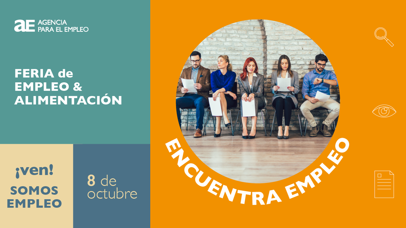 El próximo 8 de octubre Feria de Empleo del sector de alimentación en Madrid