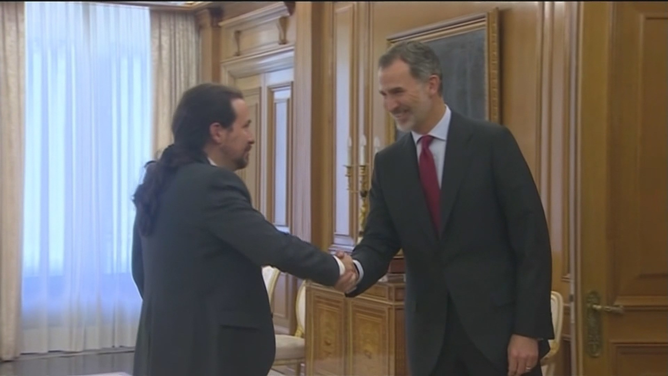 Iglesias pedirá al Rey apoyo con Sánchez  para un gobierno de coalición