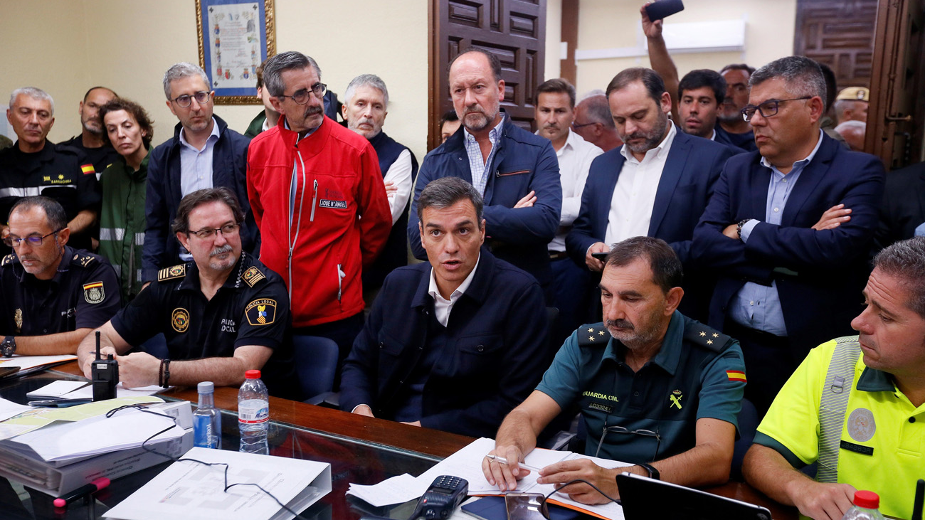 Sánchez: "El Gobierno va  a ayudar a recuperar y reconstruir las zonas afectadas"