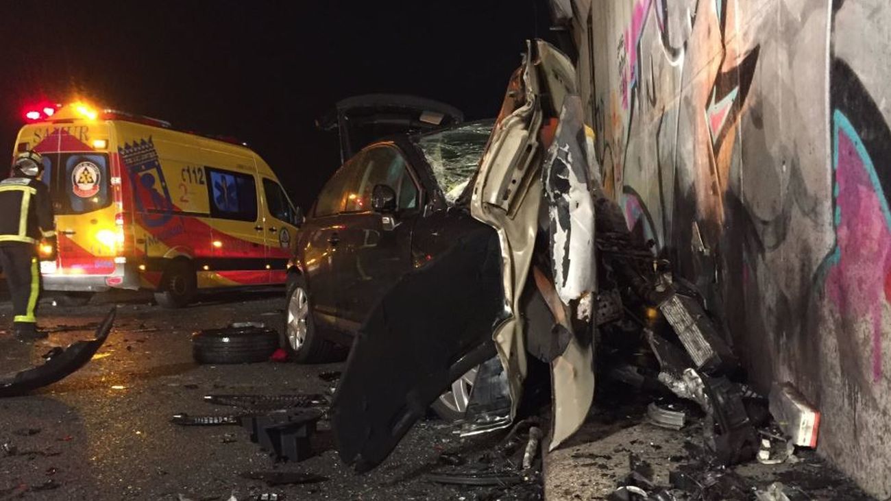 Muere un hombre tras provocar un kamikaze un accidente en la M-50