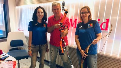 Club Arqueros de Leganés con María Parra y Miriam Bravo