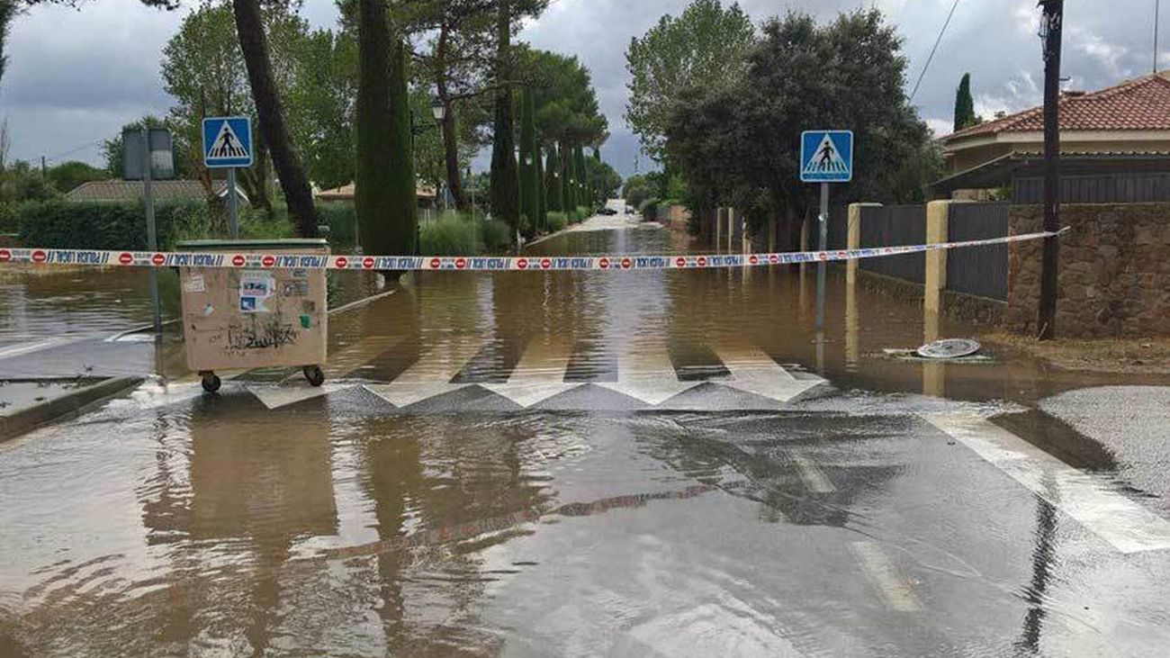 La alcaldesa de Nuevo Baztán: "Queremos considerarlo zona catastrófica para que no haya problemas con el Consorcio  de Seguros"