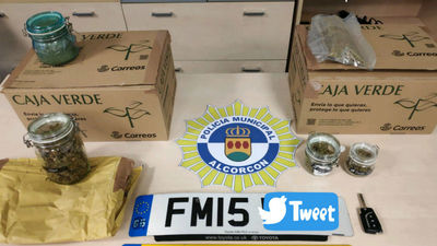 Detenido en Alcorcón con marihuana lista para ser enviada a Reino Unido