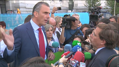 Tensa discusión en directo entre Javier Ortega Smith y José Luis Martínez Almeida