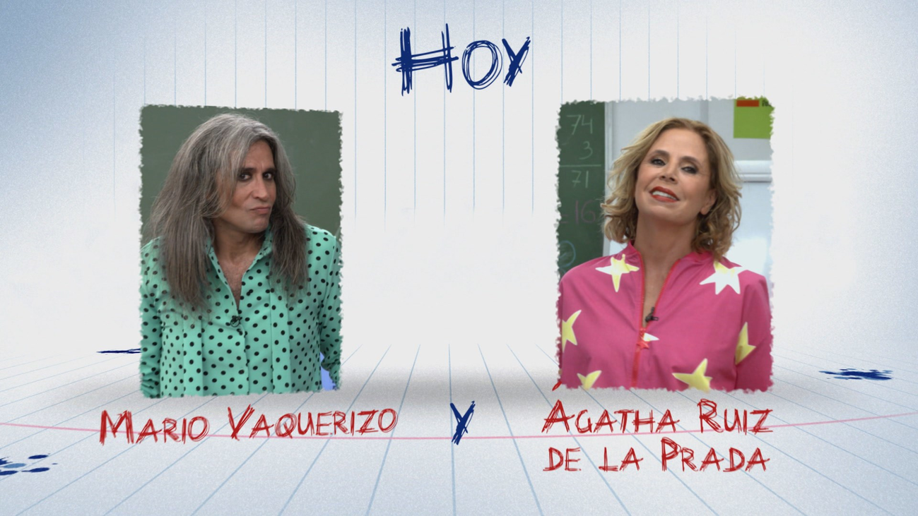 Ágatha Ruiz de la Prada y Mario Vaquerizo entran en la clase de  'Vuelta al cole'