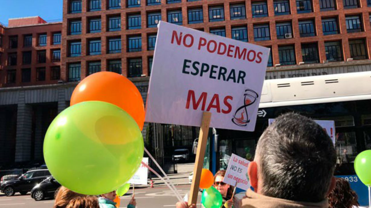 Mnifestación de enfermos de fibrosis