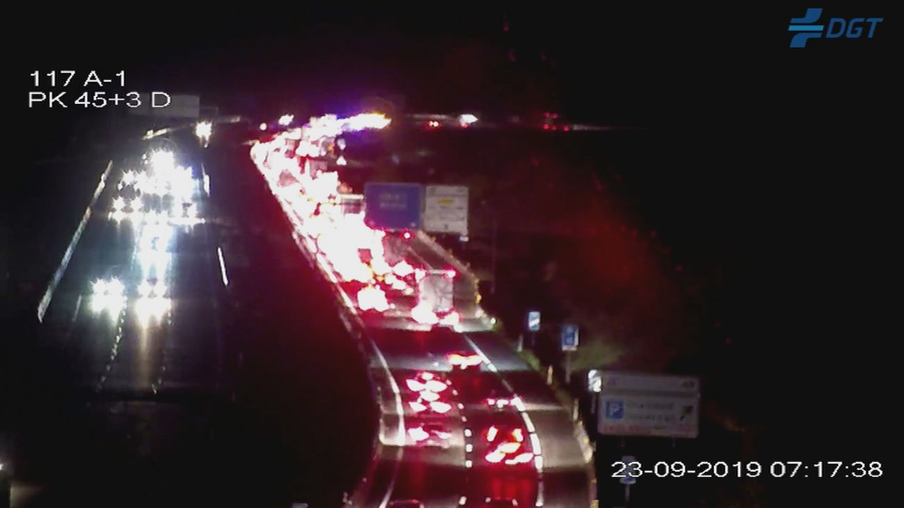 Un accidente en la A1 a la altura de El Molar genera retenciones