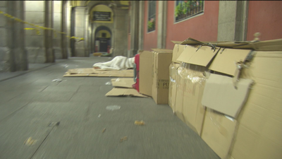 Empadronados en plena calle en Madrid