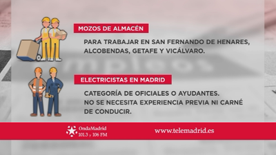 Se buscan mozos de almacén en Getafe, Alcobendas, Vicálvaro y San Fernando de Henares