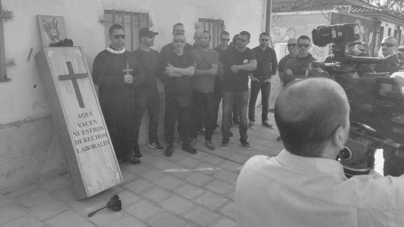 Protesta de los policías locales de Rivas