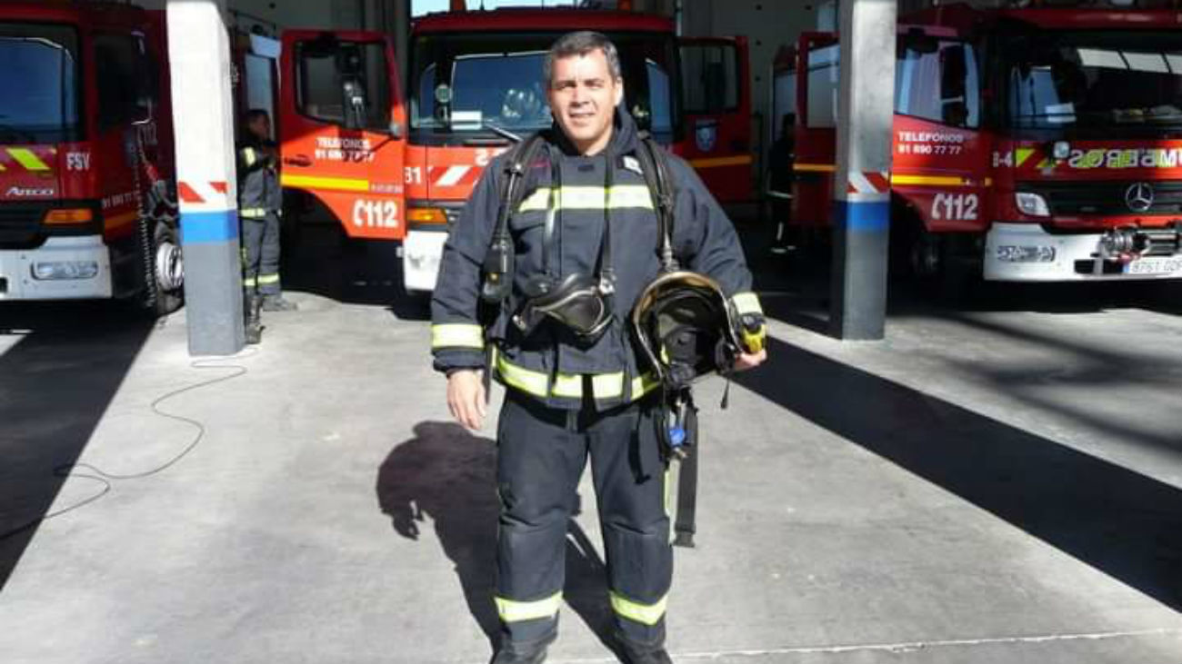 Juan, bombero de Fuenlabrada