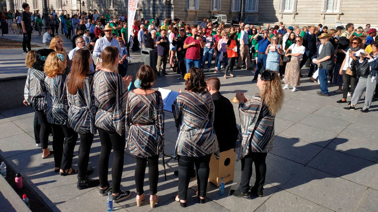 Las calles de Madrid se inundan de música para sensibilizar sobre el párkinson