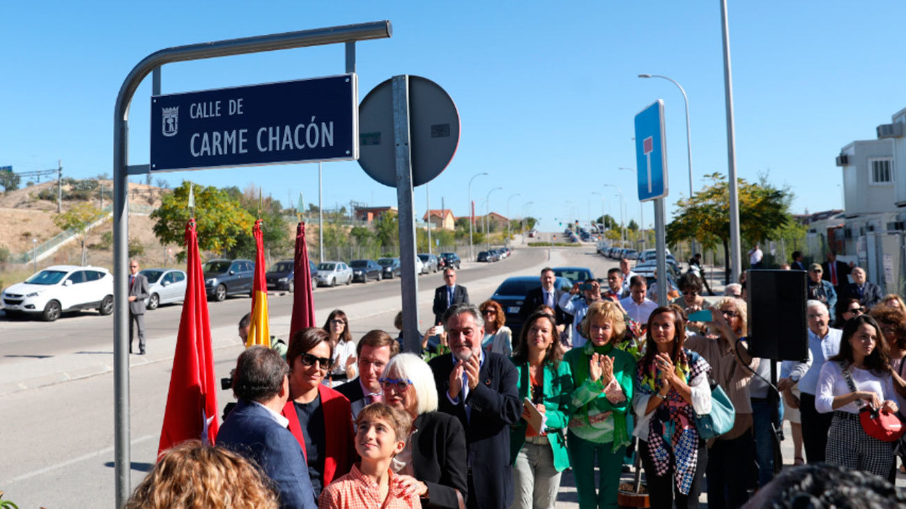 Carme Chacón cuenta con una calle con su nombre en el distrito de Fuencarral