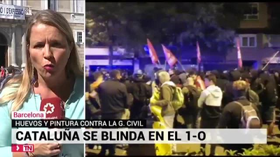 Escasa  movilización en los actos de protesta en Cataluña en el aniversario del 1 de octubre