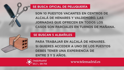Se buscan albañiles para trabajar en Alcalá de Henares