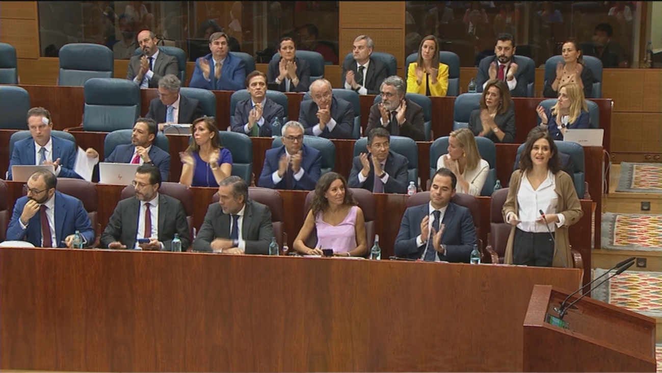 Primer Pleno de esta legislatura en la Asamblea de Madrid con polémica