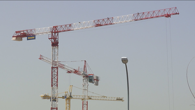 El skyline de las grúas en Madrid