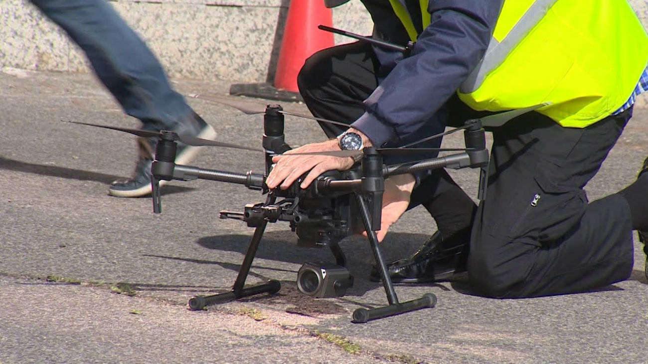 La Policía de Fuenlabrada estrena el control del tráfico con drones
