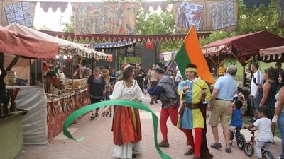 Mercado medieval en el centro de Tres Cantos